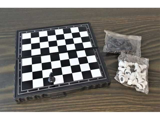 SZACHY WARCABY MAGNETYCZNE 2w1 Podróżne Mini Gra Planszowa SUPER !!!