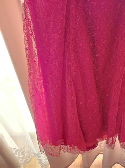 Bordowa suknia r. 38/40