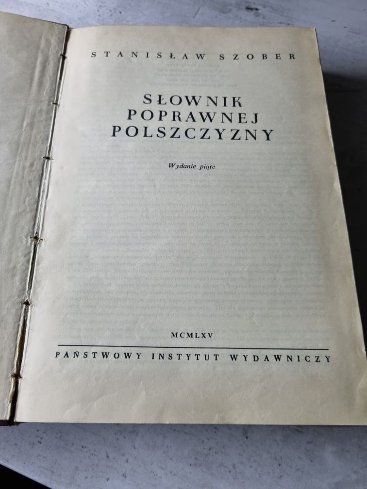 Słownik Poprawnej Polszczyzny 1965