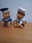 Par Ursos Marinheiros - Figuras Decorstivas - HAPPY DAY