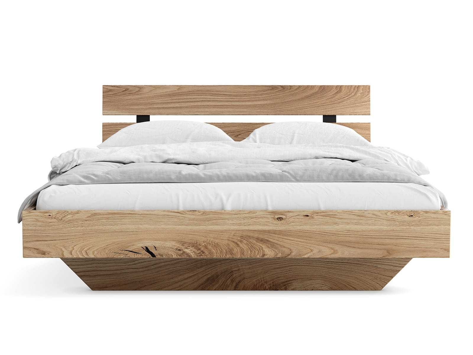 Łóżko drewniane Dębowe 180x200cm Lewitujące Rossano, różne wymiary