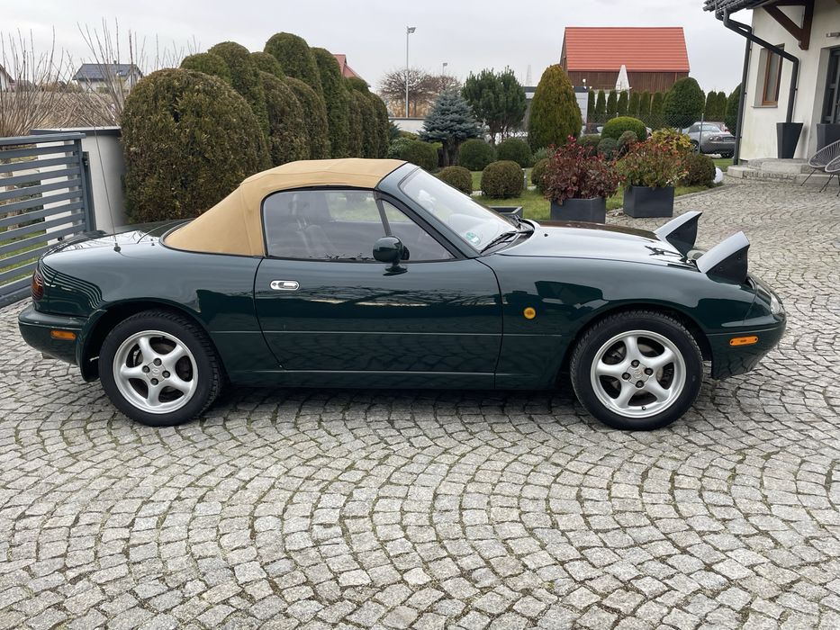 Mazda Mx5 NA 1996 British Racing Green Beżowy Dach