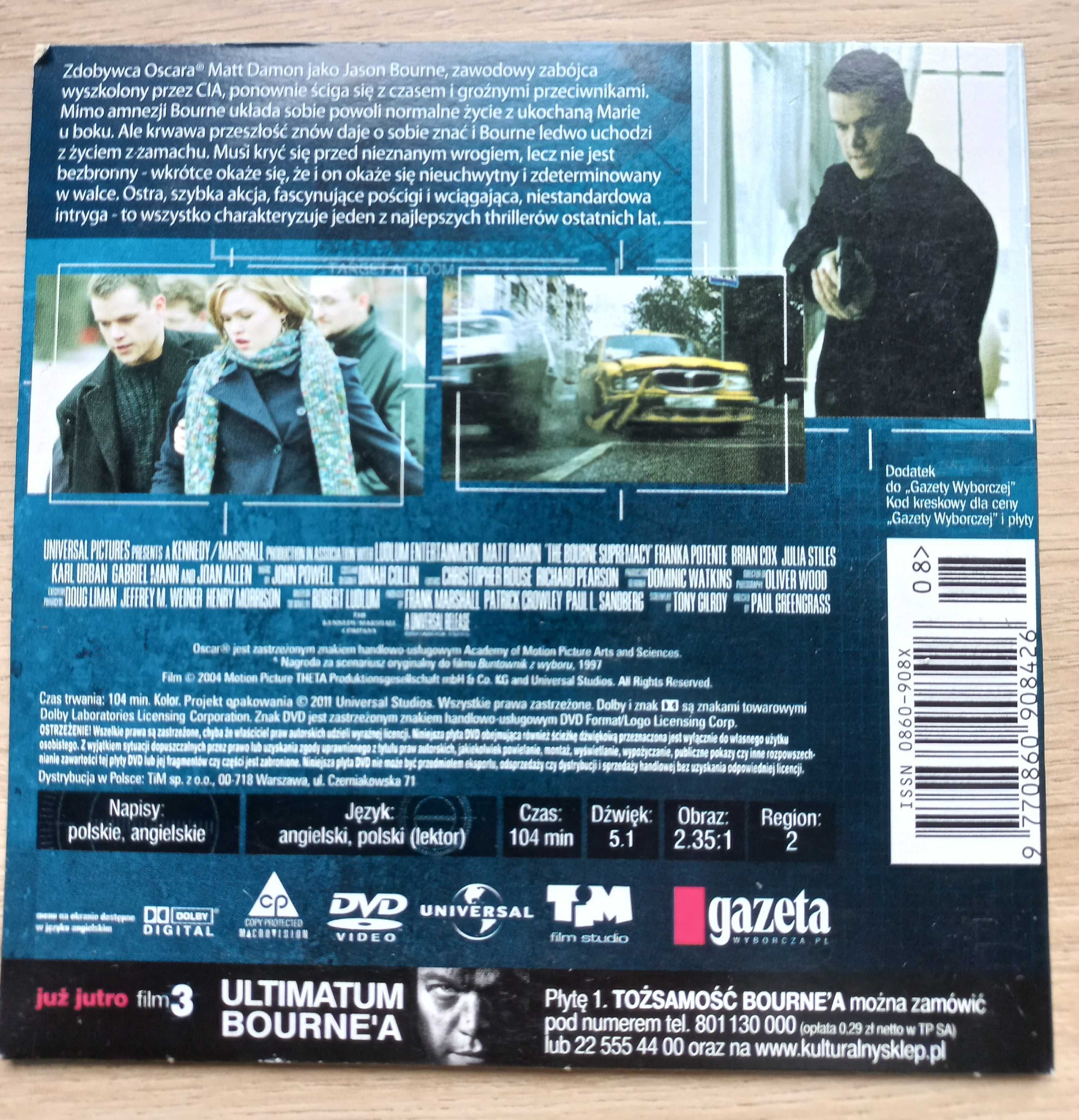 DVD " Krucjata Bourne'a"