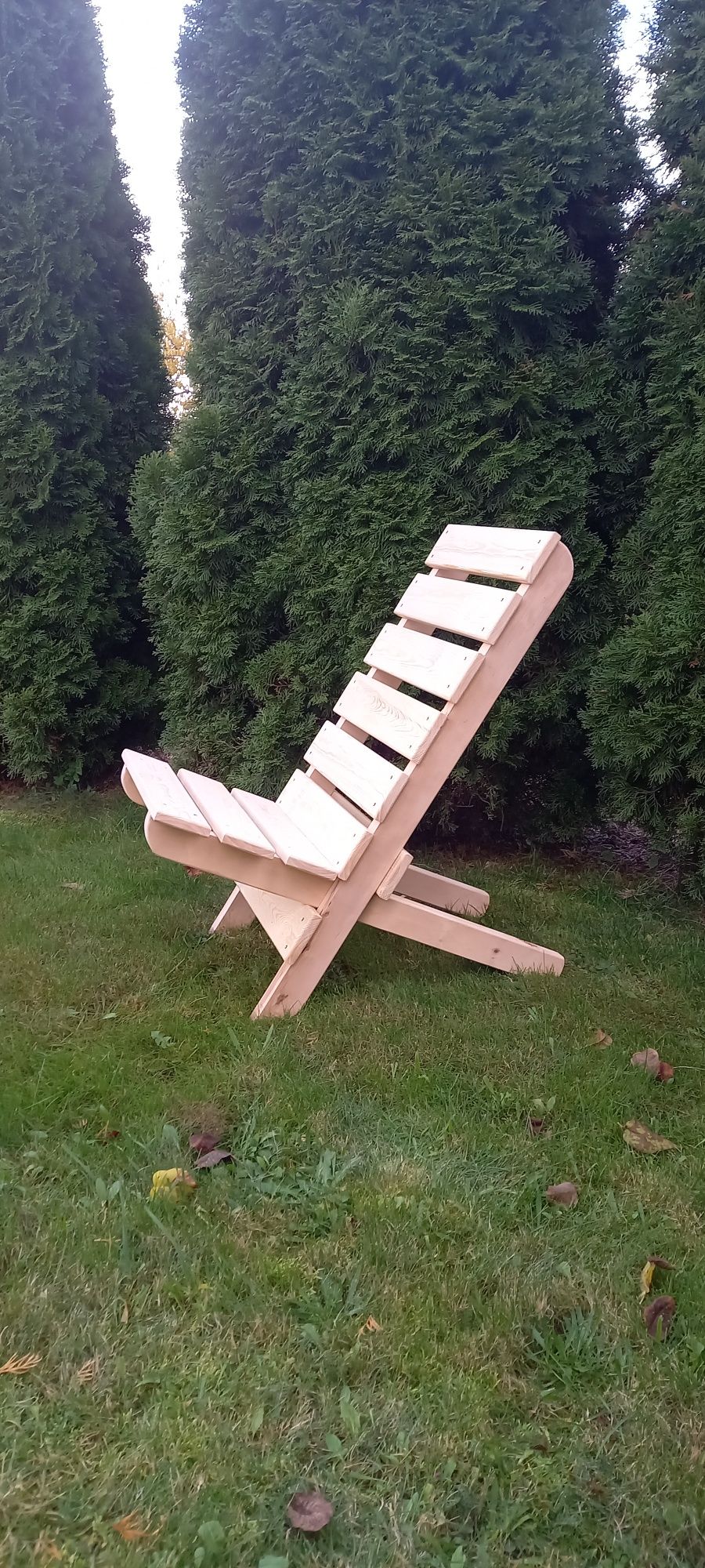 Krzesła leżaki półleżak drewno