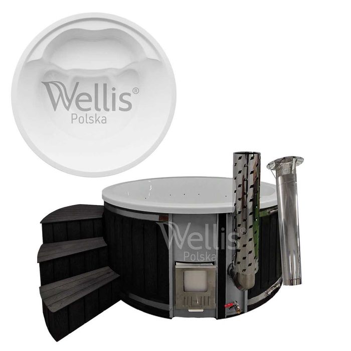 Balia ogrodowa z piecem wewnętrznym 2,25 m Grande Round In PREMIUM