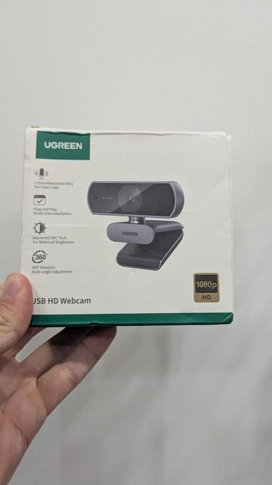 Вебкамера UGREEN CM678 1080P 30FPS з 2 мікрофонами