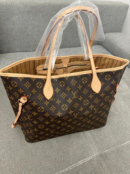 Torebka Louis vuitton Neverfull skóra premium