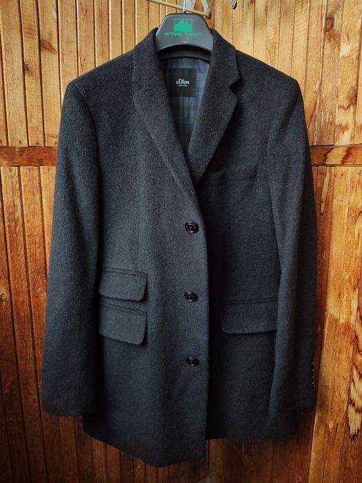 Чоловіче пальто жакет із шерсті S. Oliver Black Label Розмір М Вовна