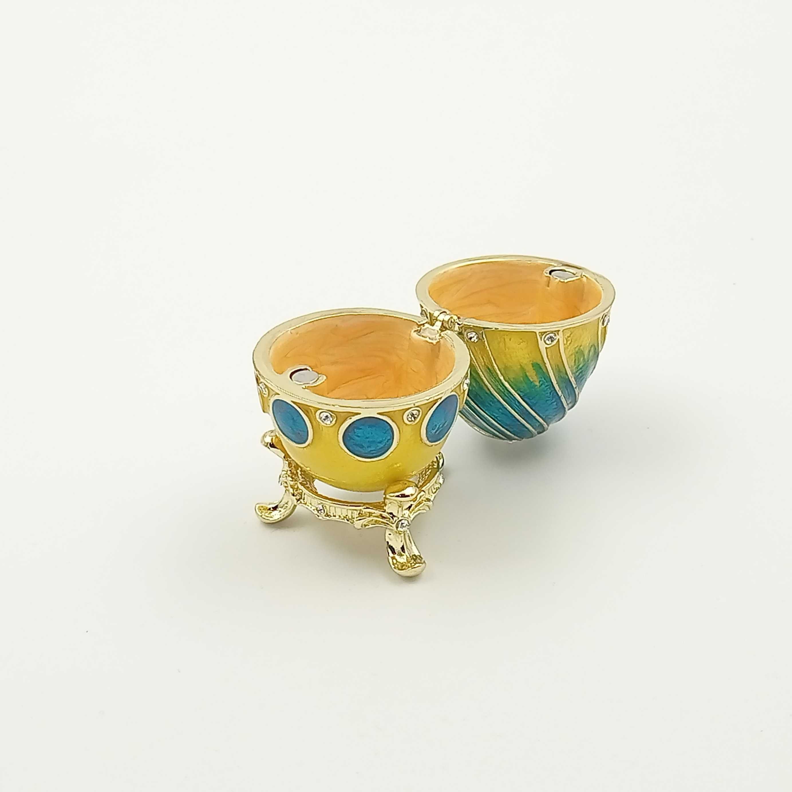 Jajko jajo faberge pojemniki szkatułka zielone styl mandaryński