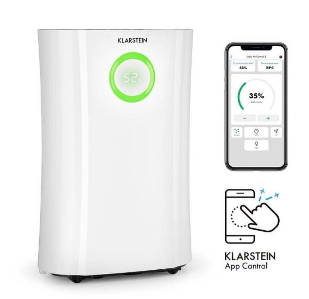 осушувач повітря Klarstein DryFy Pro Connect 20 з інтерфейсом WiFi