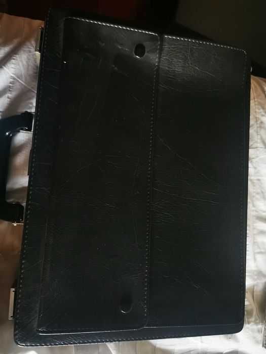 Mala francor em pele/couro,vintage estilo empresarial