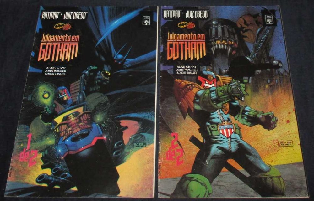 Livros BD Julgamento em Gotham Batman e Juiz Dredd