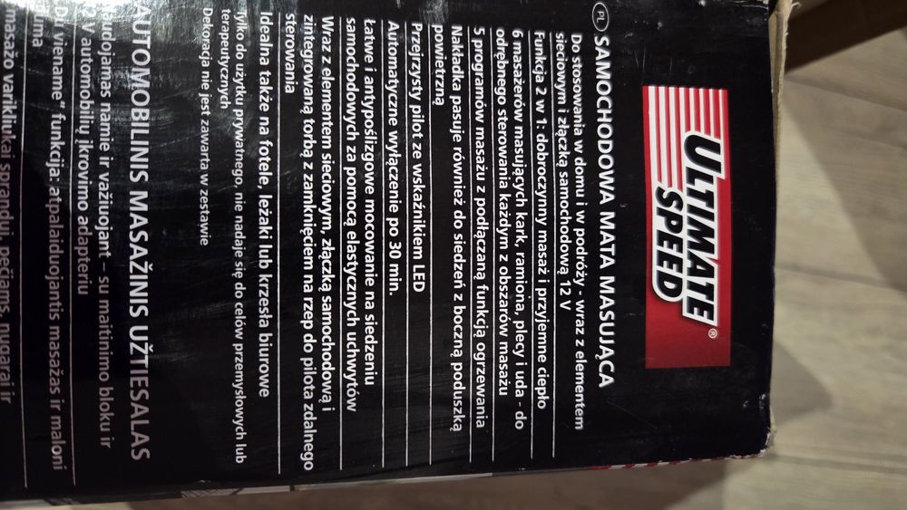 Mata masującą stan bdb