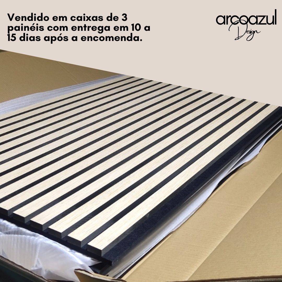 Painel Acústico Ripado Accupannel - 5 cores By Arcoazul Design