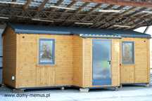 Domek drewniany całoroczny 7x3,2m z wiatrołapem