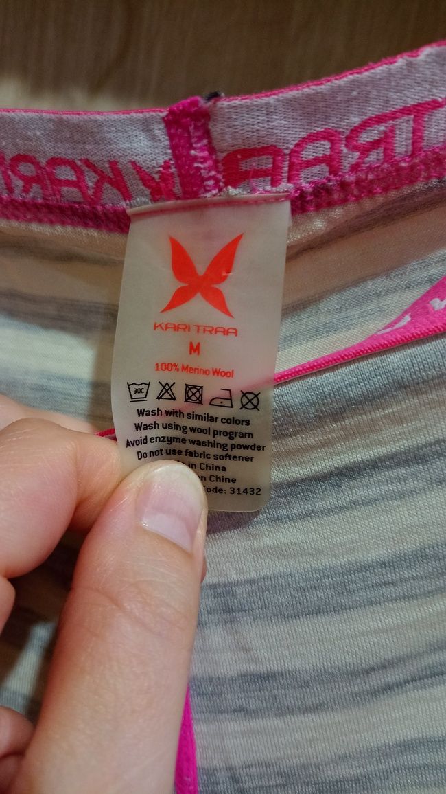 Komplet zestaw termiczny wełniany, Merino Wool wełna Kari Traa M 38