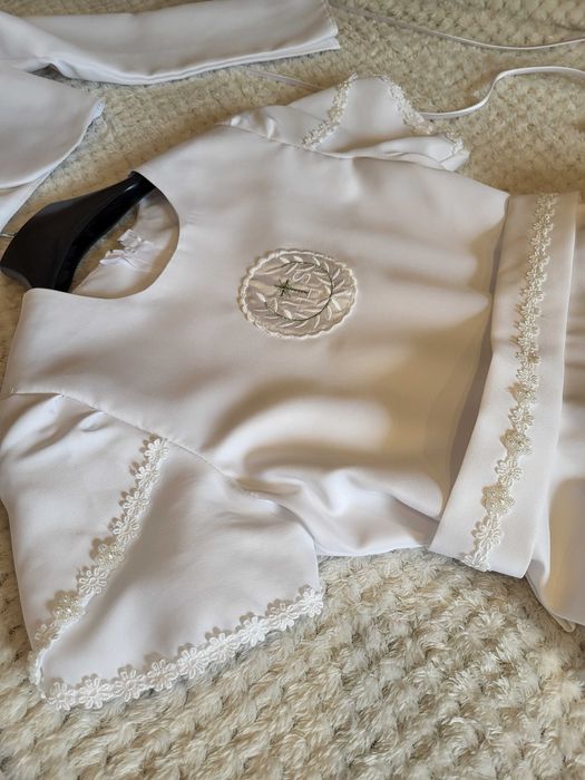 Sukienka komunijna z bolerkiem i torebką