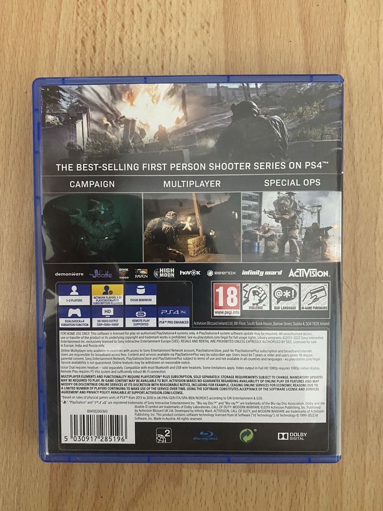 Call of Duty Modern Warfare PS4