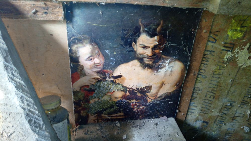 Картина масло 80 х годов ретро картинка антиквар постер плакат ссср