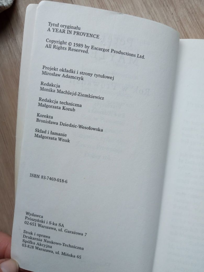 Rok w Prowansji, Peter Mayle