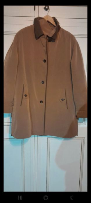 Parka comprida com bolsos