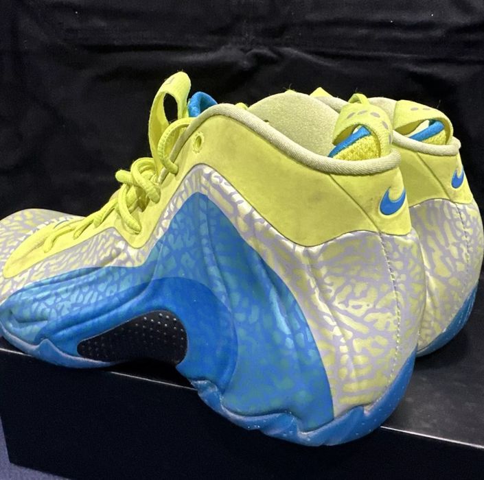 Nike Air Flightposite Exposed Volt Blue Foam One Penny. Jordan.