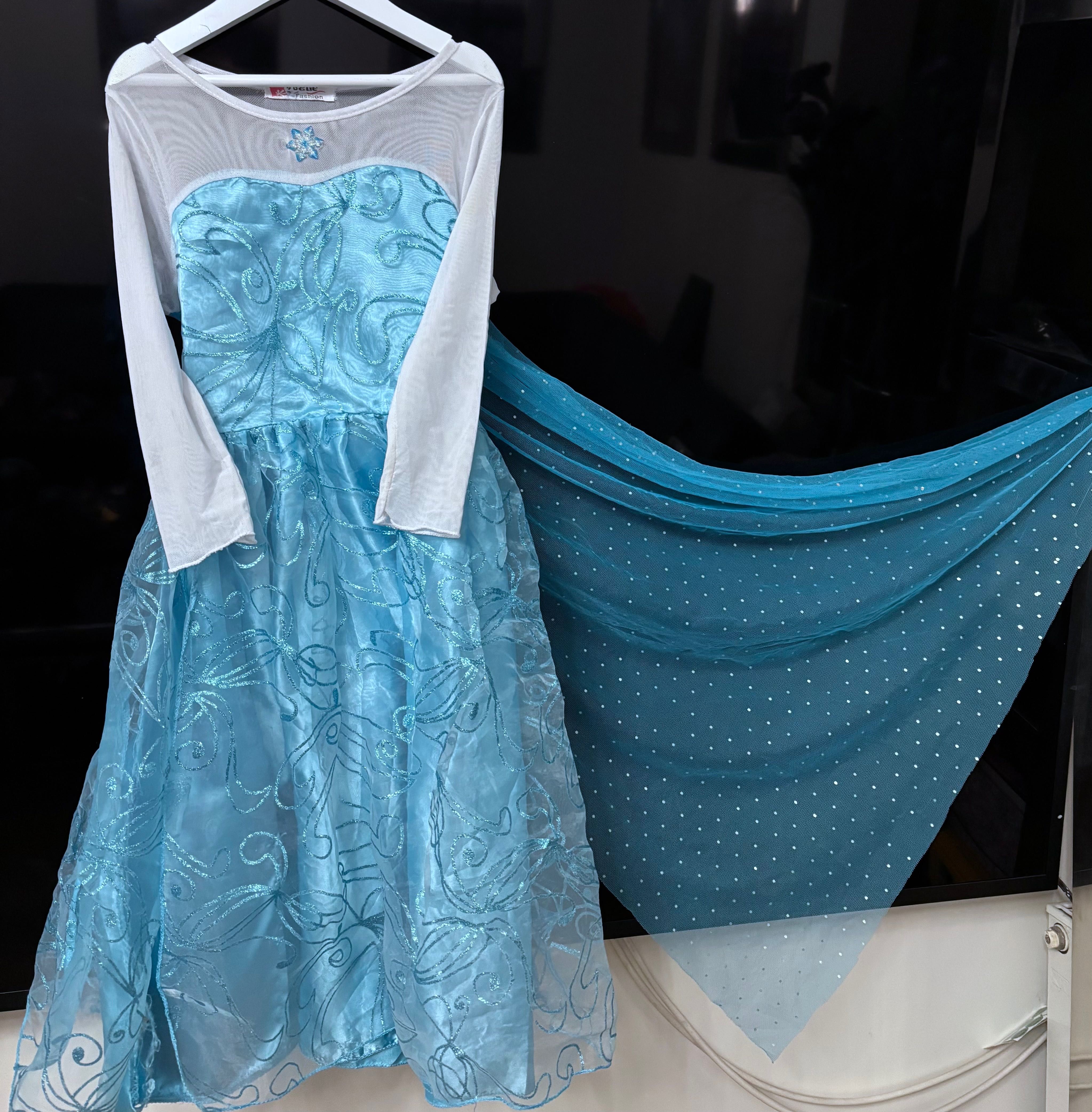 Elsa, Elza, Frozen, Kraina Lodu sukienka 110, 116, 122