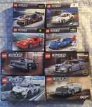 Lego speed champions Ferrari F40 Porsche 911 Mclaren Camaro DB5 Charge