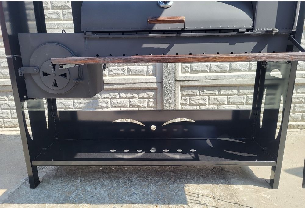 От Завода! 4мм! Усиленный! Мангал с крышей + Коптильня + Печь под каза