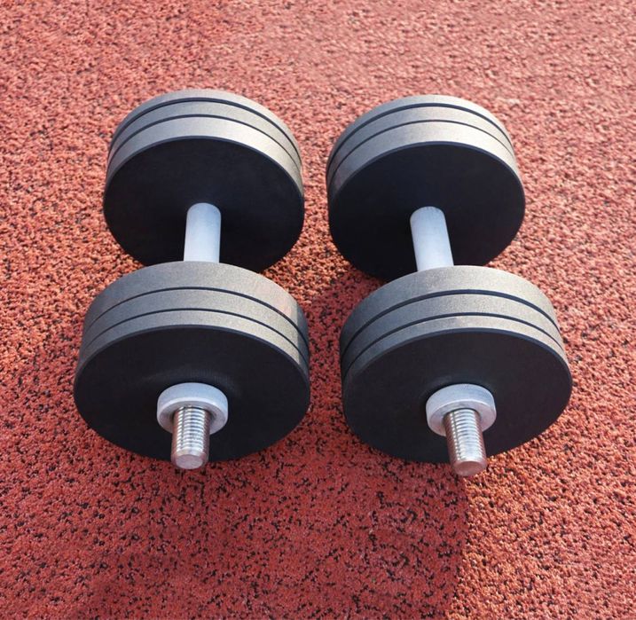 Розбірні гантелі по 10 12 16 18 20 22 24 30 40КГ з покраскою, розбірні