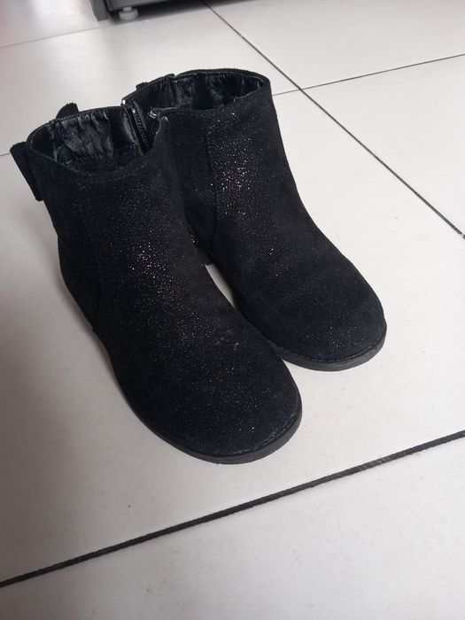 Botki roz 29 brokatowe