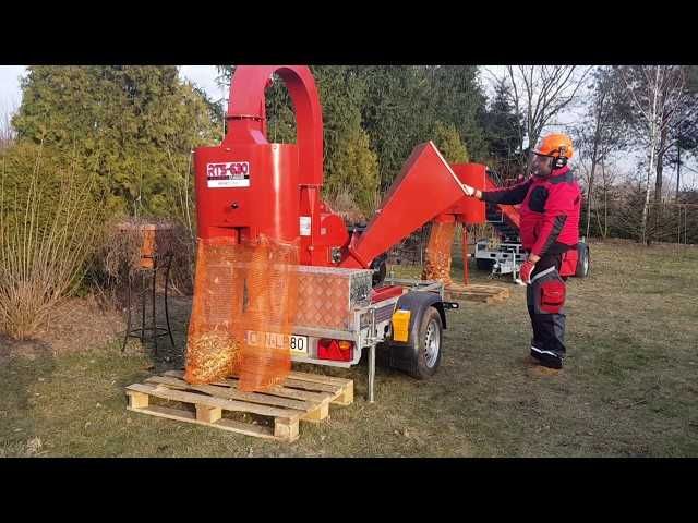 Wynajem rębaka Rozdrabniacz RTS z operatorem lub bez. Homologacja +hak