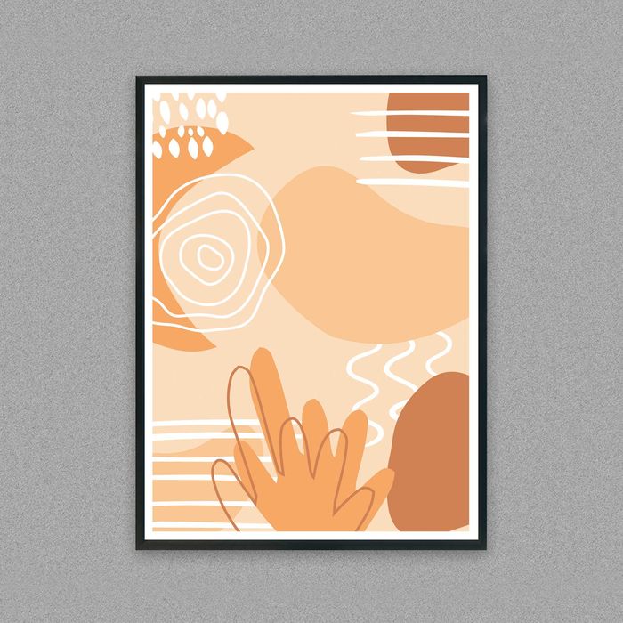 plakat w stylu boho, stylowy plakat Boho kwiaty, roślina i natura