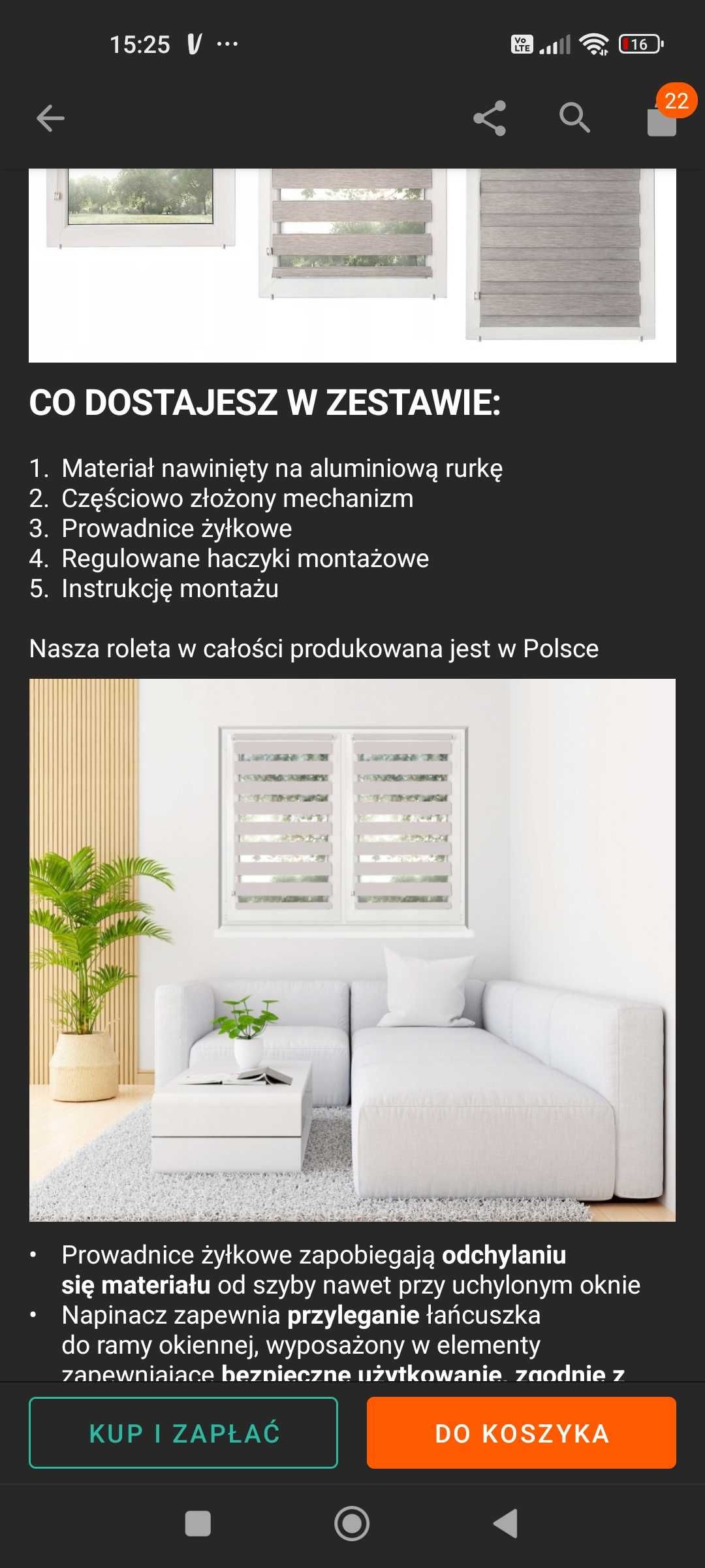 Roleta dzień noc zebra 65x220