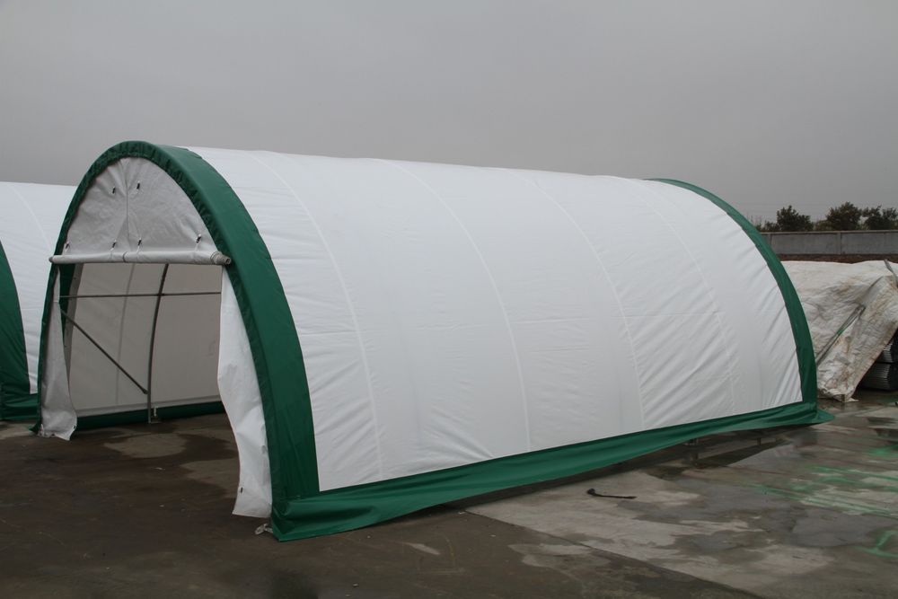 Hala namiotowa łukowa 6,1x18,3m Całoroczna ochrona | Gruba Plandeka!