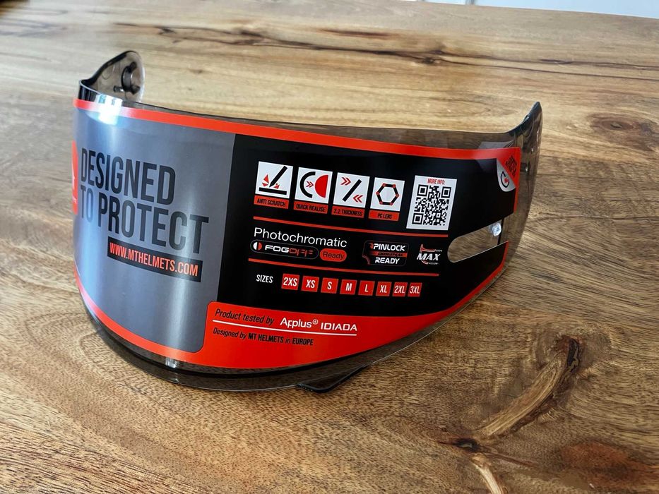 Wizjer kasku MT ATOM SV Dark Smoke ciemny/dymiony V16 - NOWY