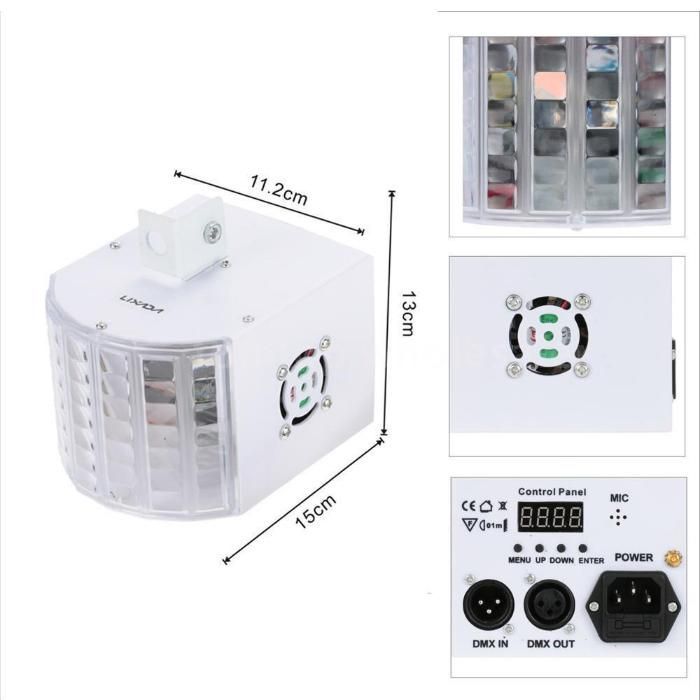 LED DMX512 som auto executando 6 CH palco luz