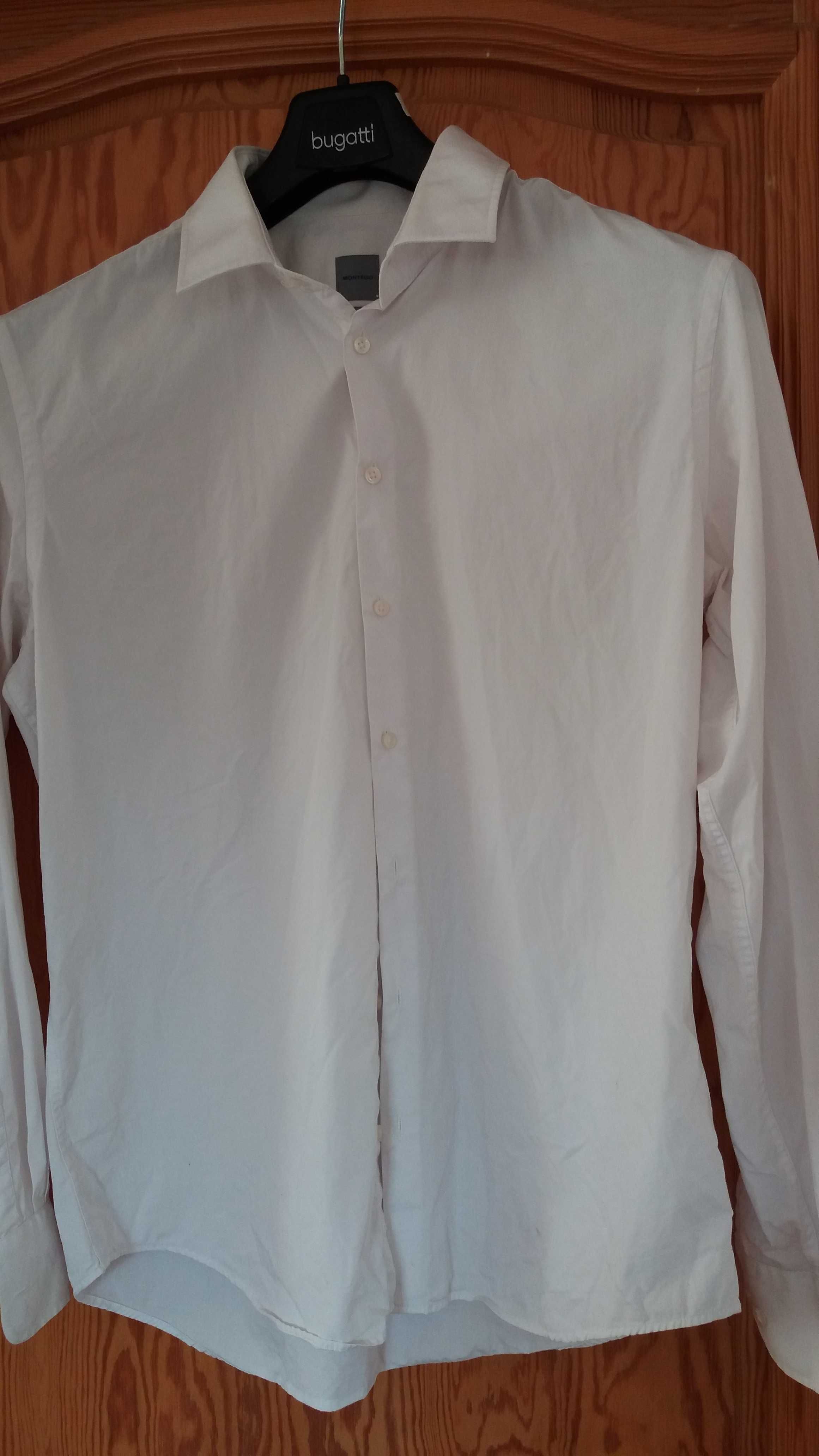 Montego - biała koszula SLIM FIT 43-44/176-182 cm