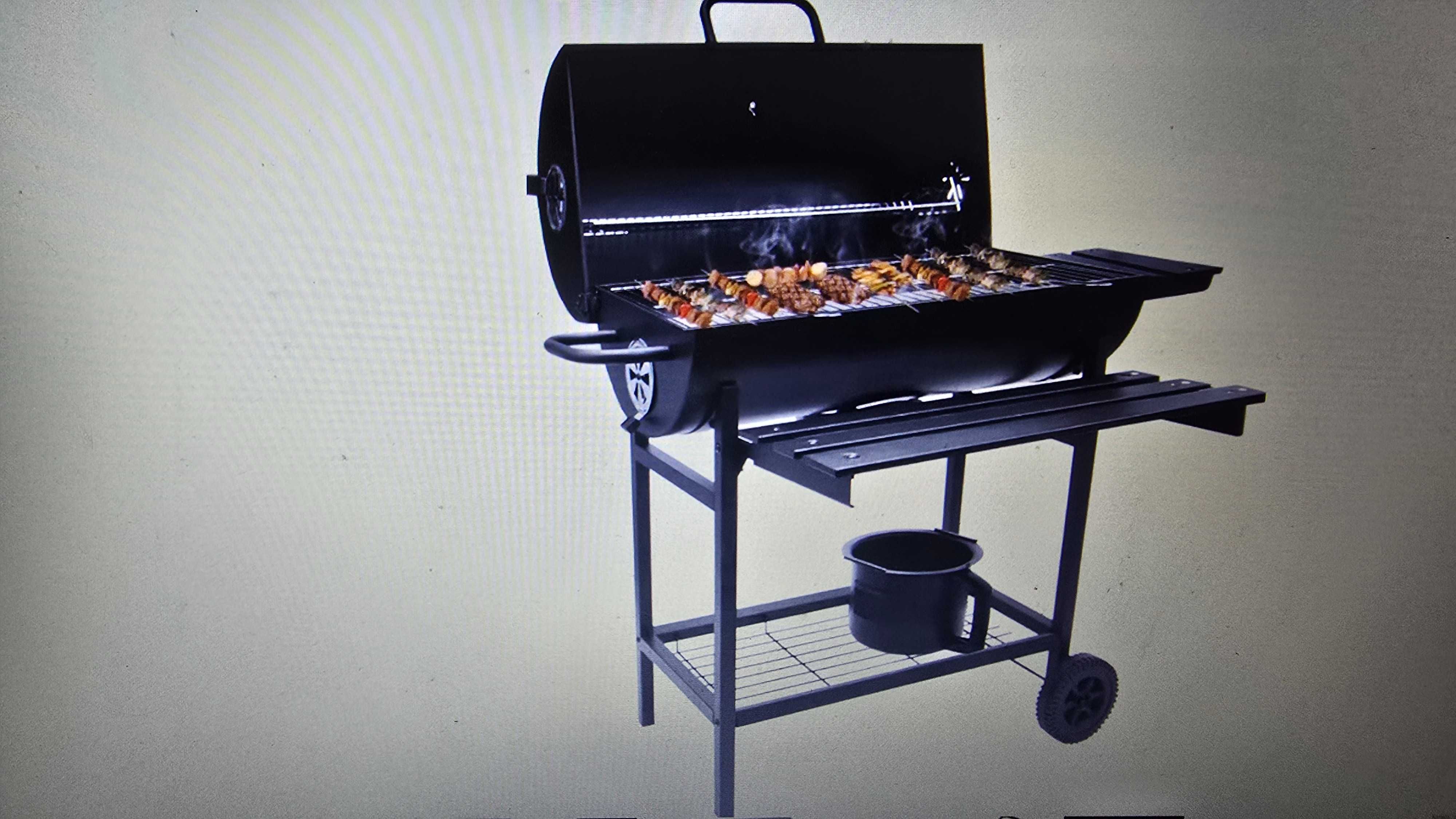 grill węglowy z klapą wędzarnia SCB 23