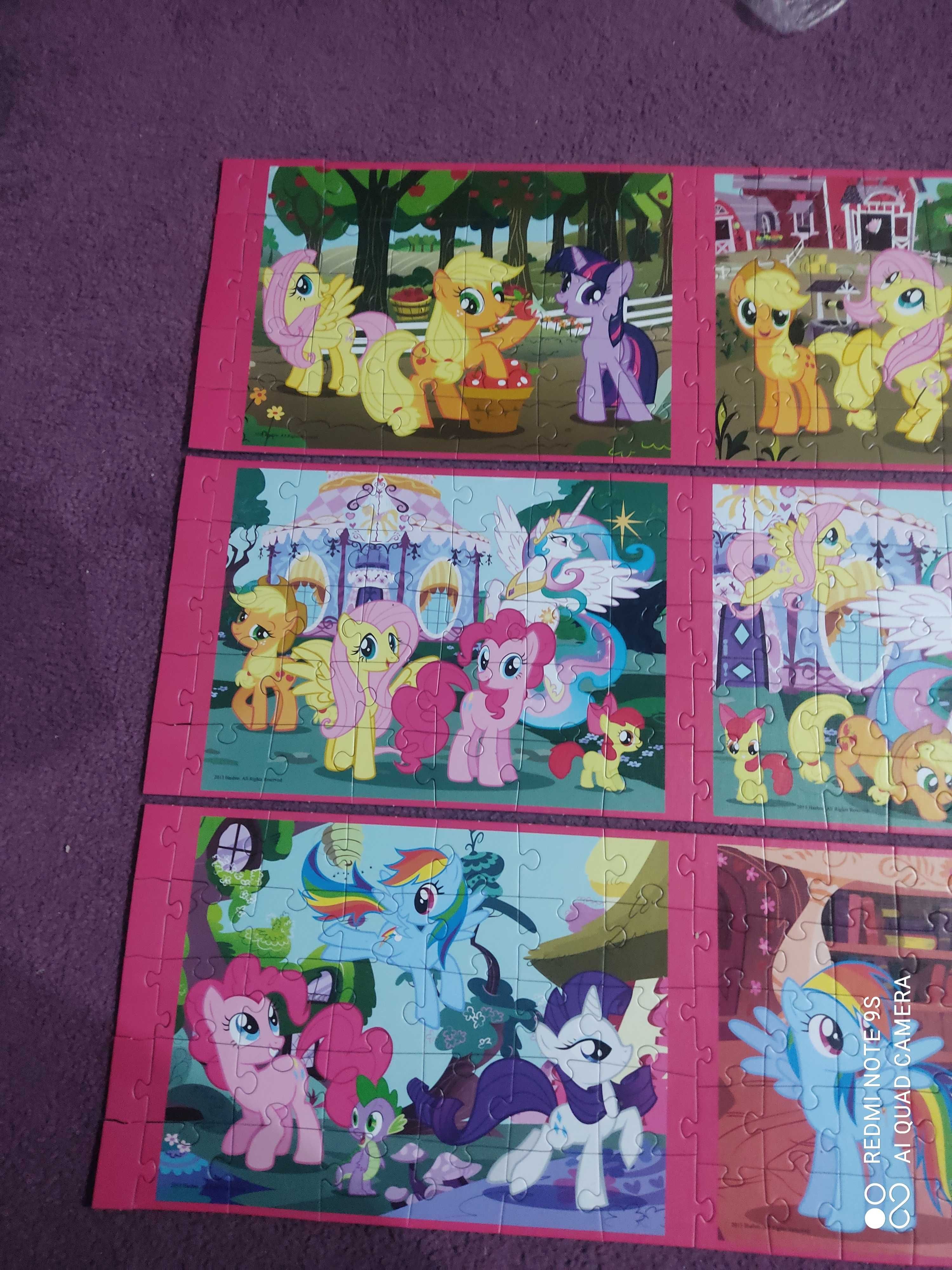 Mega puzzle 9 obrazków 420 el My Little Pony Trefl kompletne