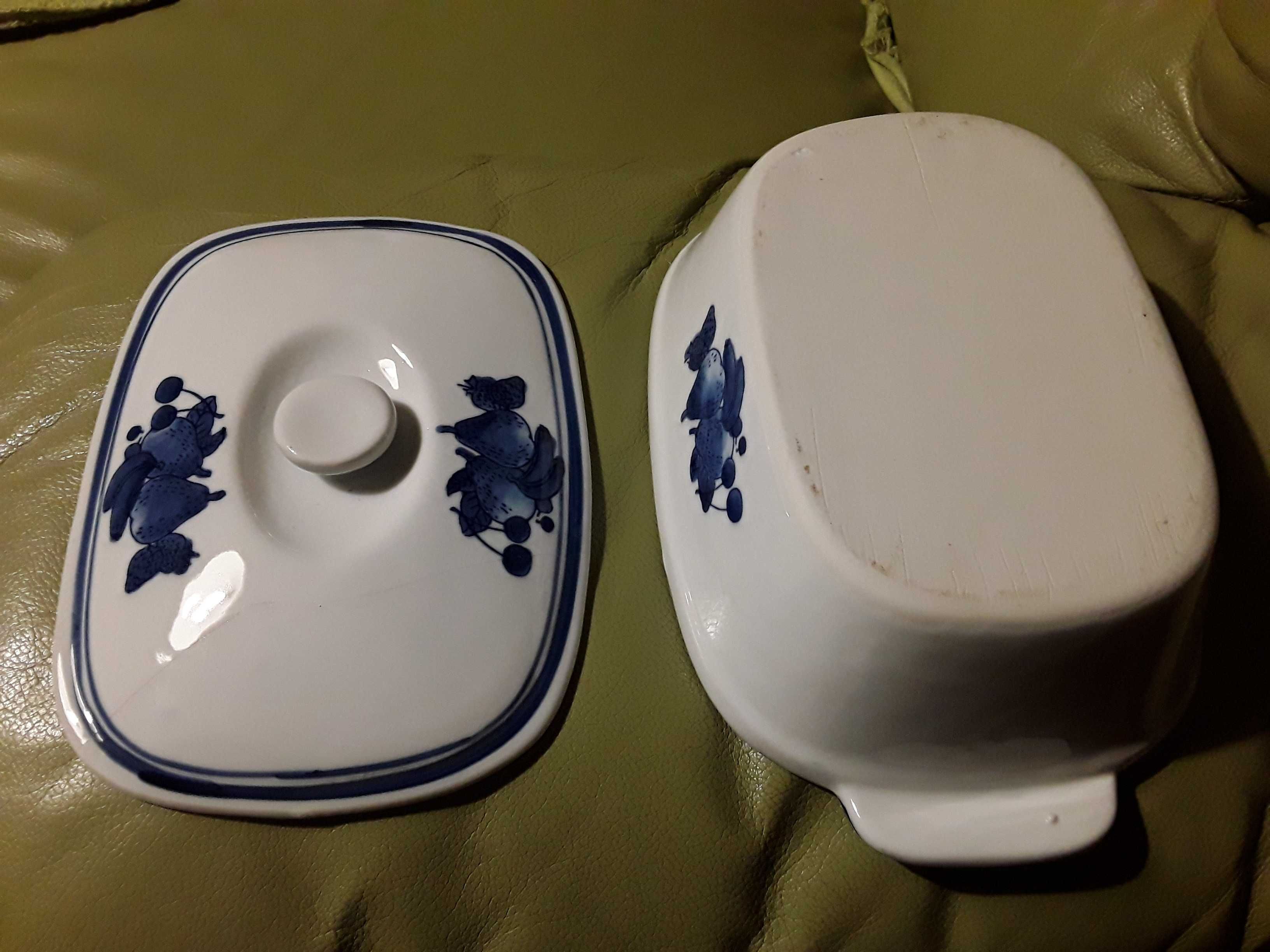 Vintage ceramika szkliwiona półmisek z pokrywką Koło ?