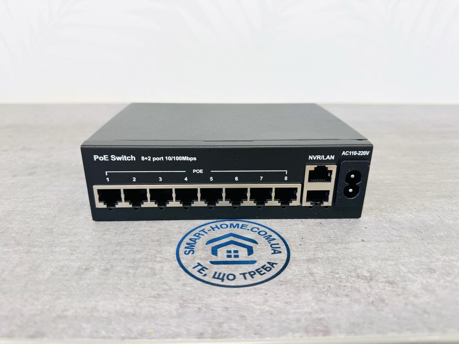 ‼️На 8 10 портов PoE комутатор для видеонаблюдения свитч для IP камер