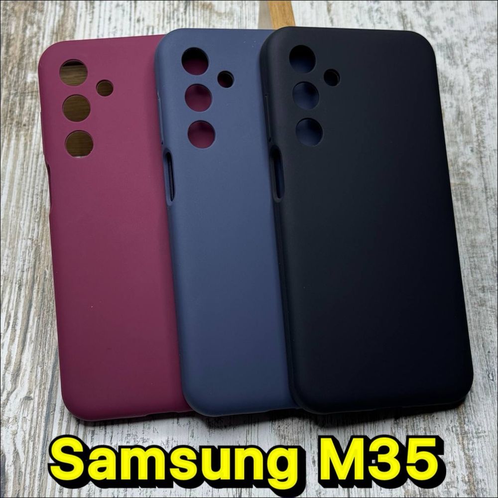 Чехол софттач Silicone Case на Samsung M35. Чохол. Не пачкаются‼️