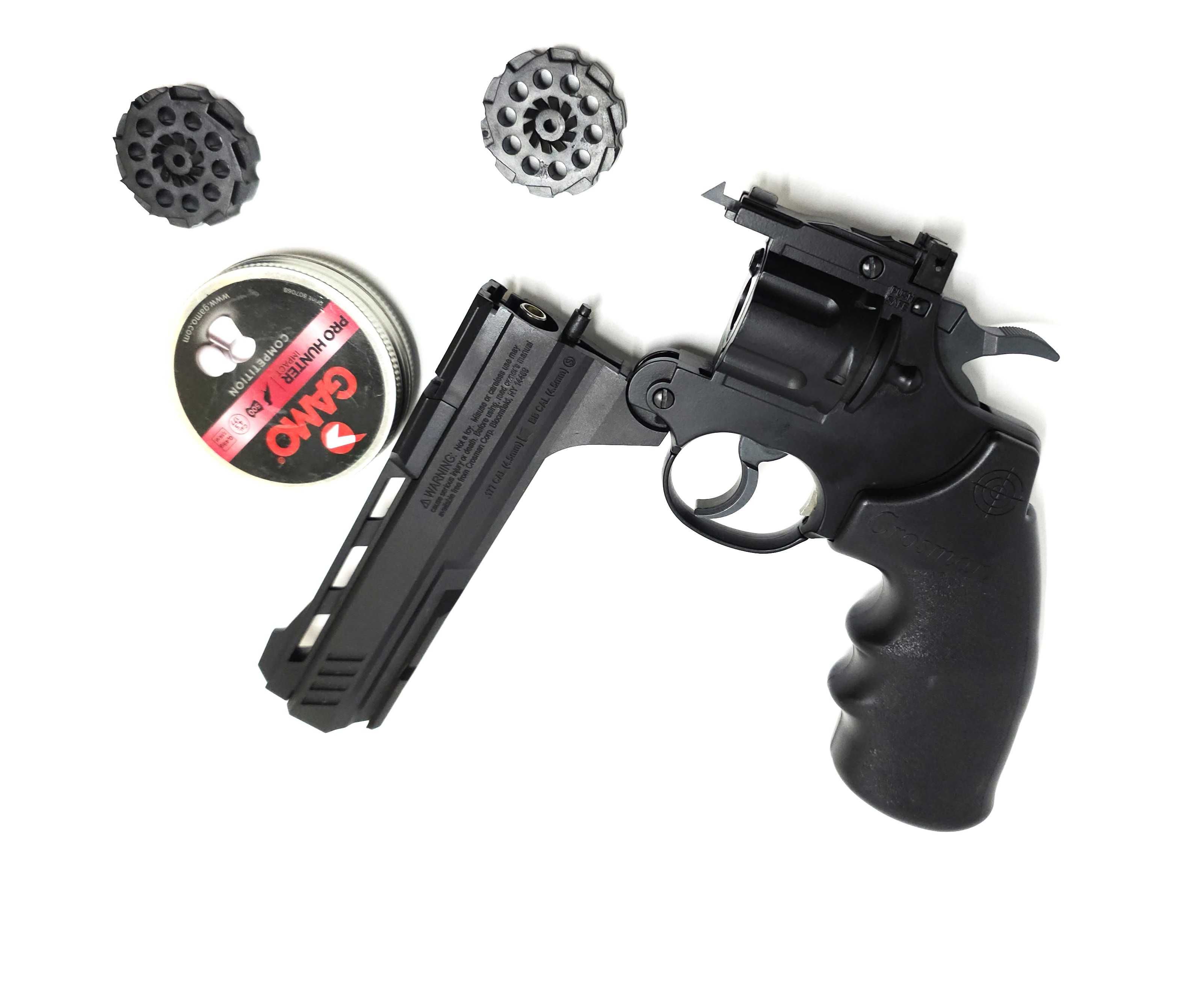 Wiatrówka rewolwer crosman vigilante 4,5 mm co2 + zestaw magazynek