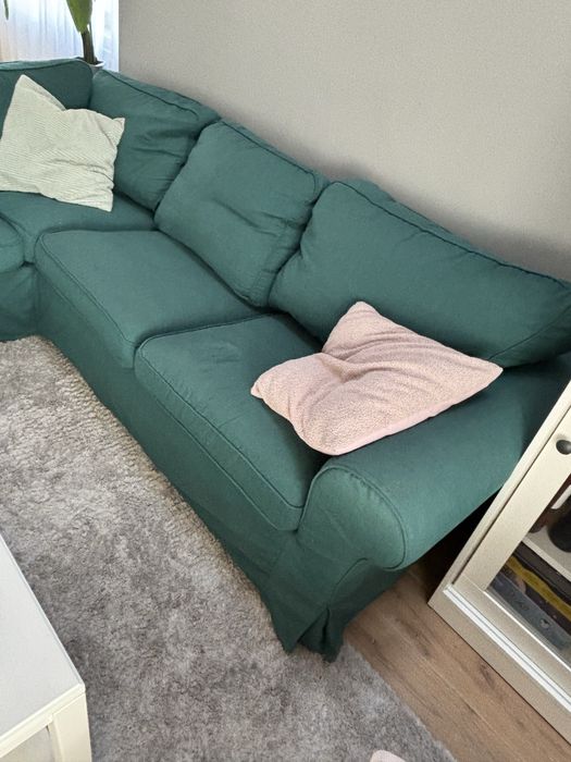 Narożnik Ikea Ektorp duży 2,45 x 2x45 zielony