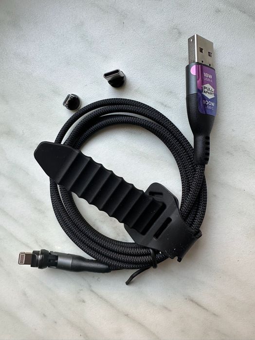 Stanik 360 Pro, kabel magnetyczny 1m (Lightning, USB), ładowanie+dane