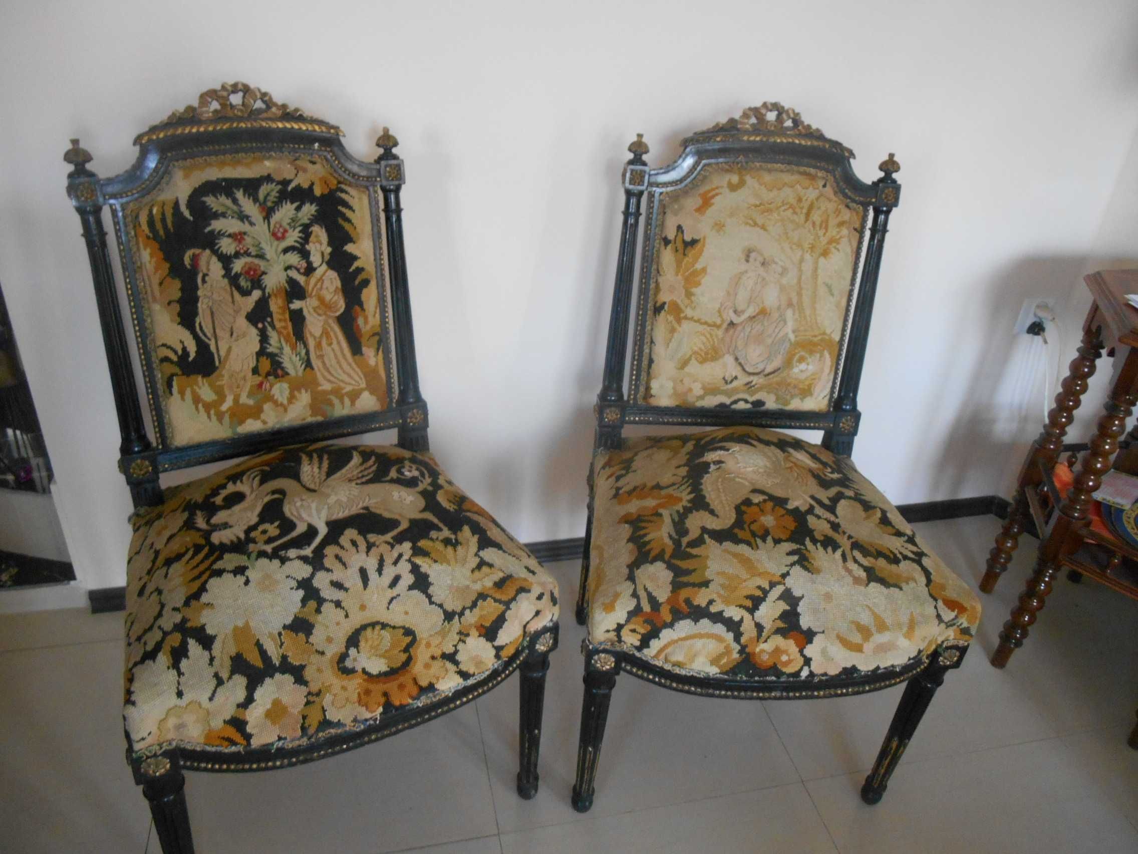 XIX wieczne fotele ludwiki krzesla w stylu Napoleon III
