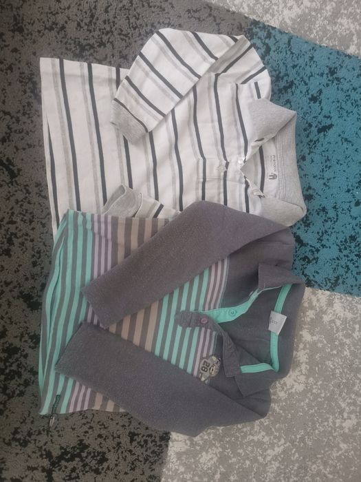 Bluzki z kołnierzykiem r. 92 (2 sztuki)