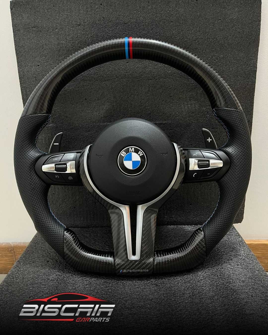 Volante BMW FULL Carbono SERIE 1 2 3 4 5 6 7 X1 X2 X3 X4 X5 X6 GT E90
