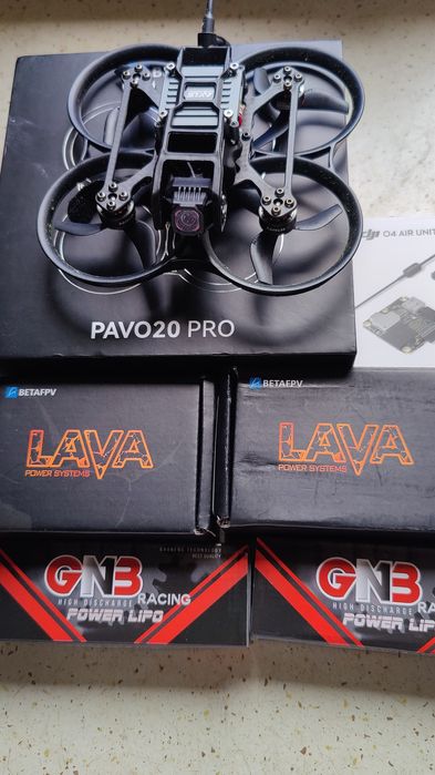 FPV Pavo20pro 2.4 elrs на DJI O4 air unit+ 6баток